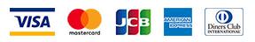 カード決済対応会社： VISA / MasterCard / JCB / American Express / Diners Club